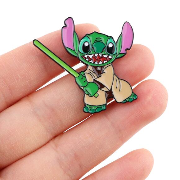 Disney Baby Yoda Lilo & Stitch Enamel Pins 88 - Picture 2 of 2